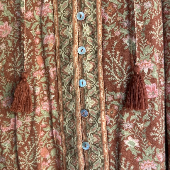 ARNHEM Bohemian Harley blouse in rust rust fall 70s boho blouse - Picture 8 of 10